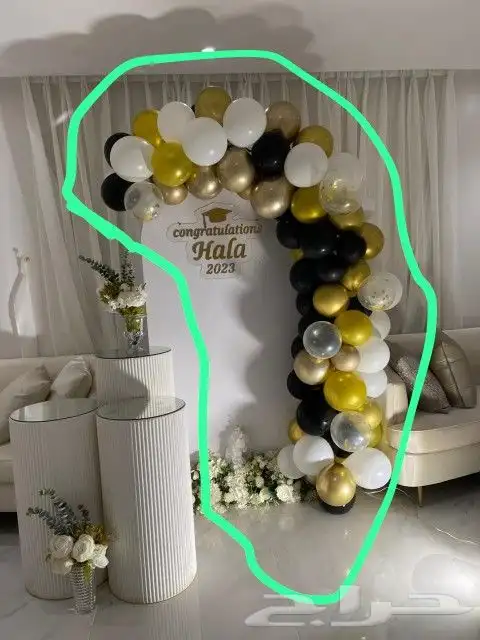 ورد  مواليد   بالونات تنسيقات   مندوب تنسيق وتوصيل هدايا الر 3