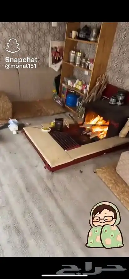 مشب مع اغراضه 5
