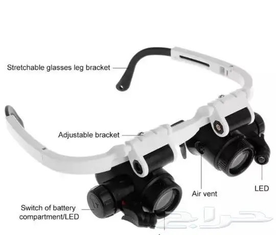 مجهر للتكبير مزود بأضاءه LED جديد ينفع للصيانه 1