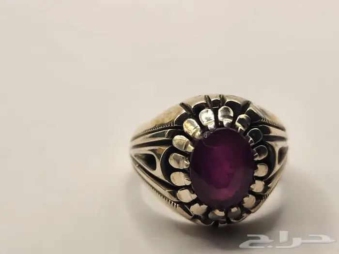 خاتم فضه ياقوت صياغه زنجان ( صياغه ايرانيه معروفه ) 0