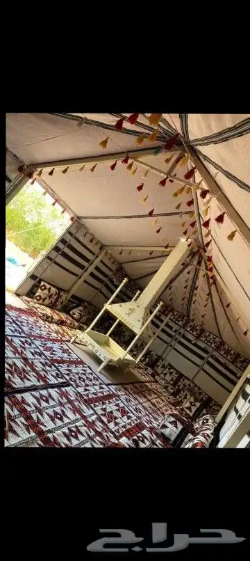 بيت شعر ابيض الماني علي ضمان جميع المقاسات مع الزينه والكسوا 14