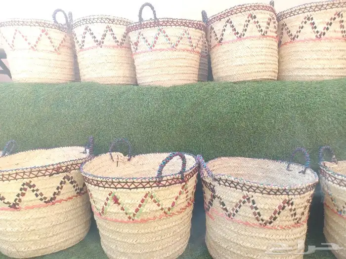 سلات شعبية تراثيات خوص 2