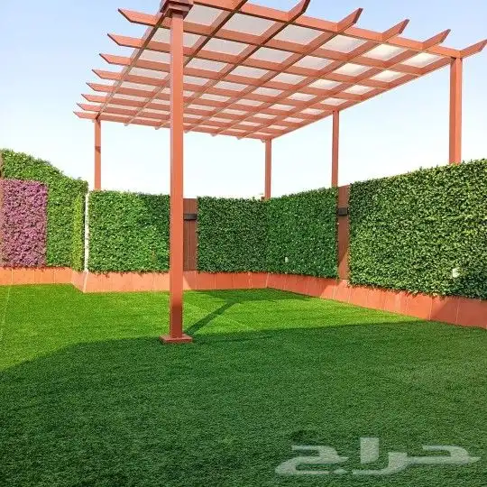 تنسيق الحدائق والفلل والقصور عشب صناعي وطبيعي وجداري 7