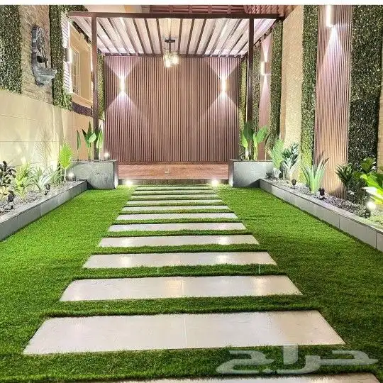 تنسيق الحدائق والفلل والقصور عشب صناعي وطبيعي وجداري 0