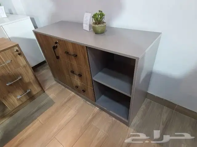 تصنيع مكاتب بني ورمادي 6