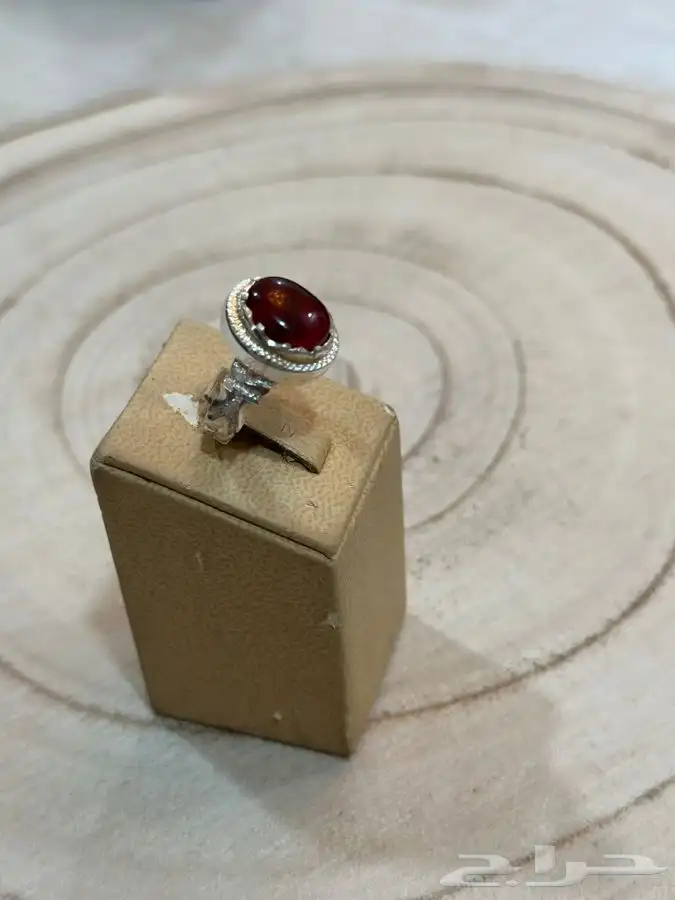 خاتم ملكي عقيق يمني كرزي 3