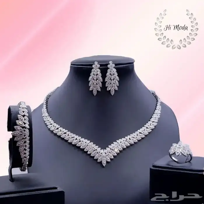 طقم اكسسوار تصميم ألماس فاخر جودة عالية سعر رهيب 17
