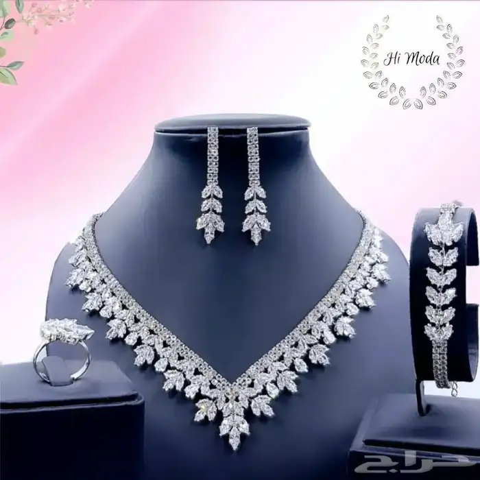 طقم اكسسوار تصميم ألماس فاخر جودة عالية سعر رهيب 15