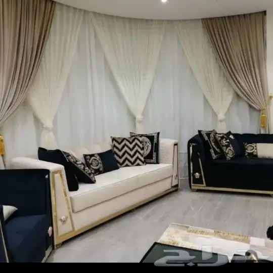تفصيل الكنب والباطرمه والمساند والستائر حسب الطلب والتصميم و 6