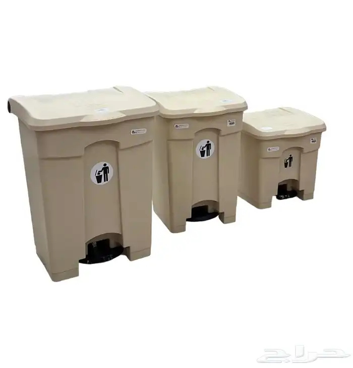 سلة مهملات للاستخدام الخارجي بعجلات 1