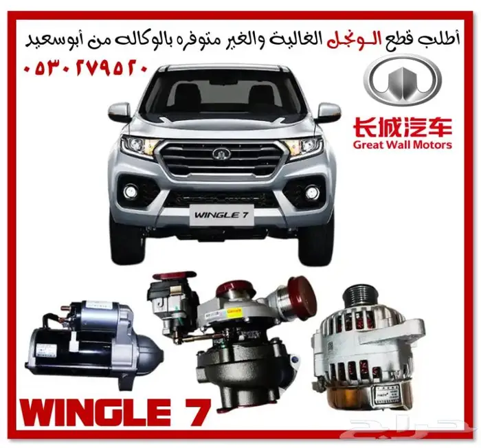 قطع غيار جريت وول بالطلب من الصين خلال 10 أيام 38