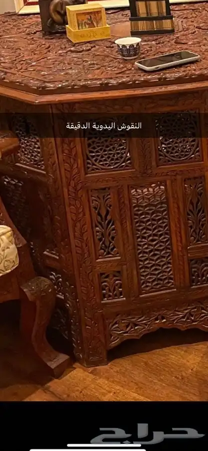 طاولات انتيك ثمانية خشب يدوي 4