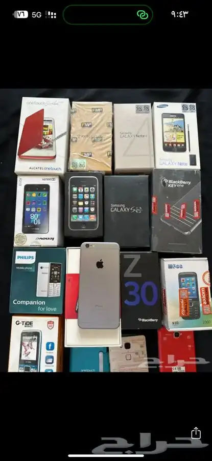 جوالات للبيع جدد بكراتينها 18
