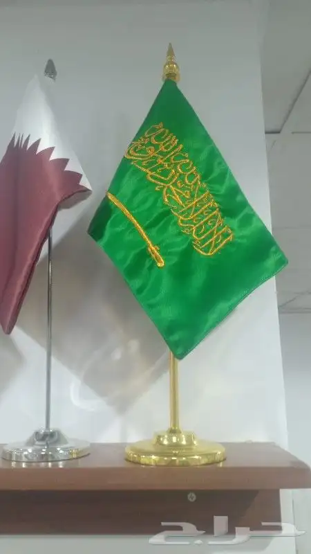 علم مكتبي السعودية علم السعوديه تفصيل علم خاص أعلام فاخره 2