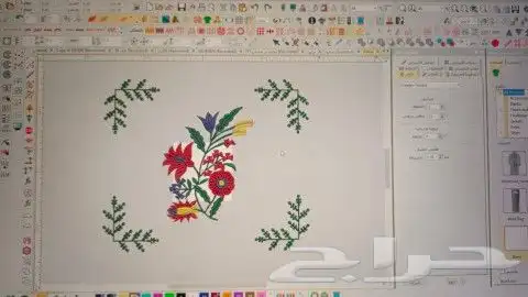 عندك مكينه تطريز بالكمبيوتر ماعندك تصاميم حسب طلبك عبارات ا 3