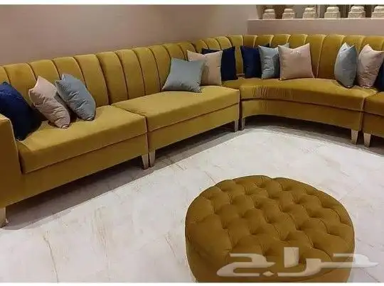 كنب متصل تفصيل حرف L وزاويتين 2