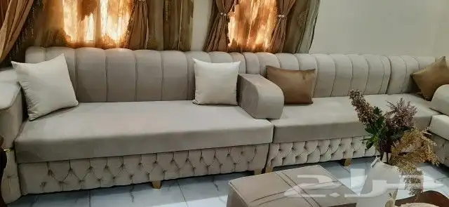 كنب متصل تفصيل حرف L وزاويتين 3