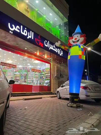 تنسيق بالونات و بالون راقص و ستي كلر و اضائة المباني 16