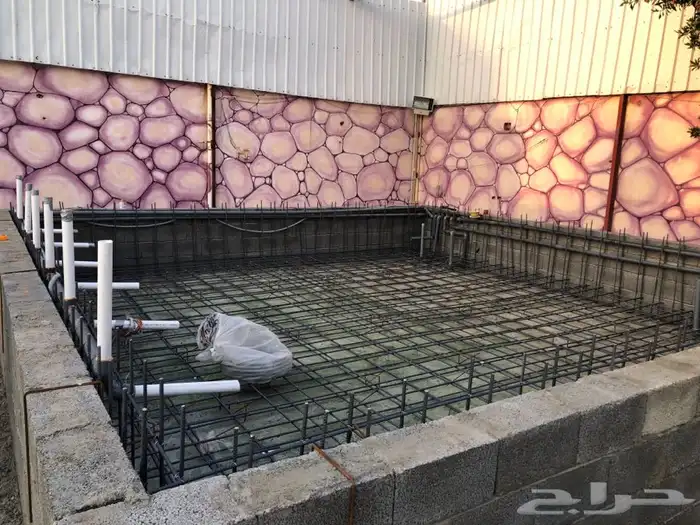 تاسيس مسابح خرسانيه 7