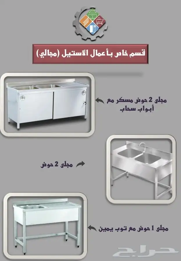 تجهيز اعمال استيل مطاعم كافي بوافي ملاحم مراكز ثلاجات 7