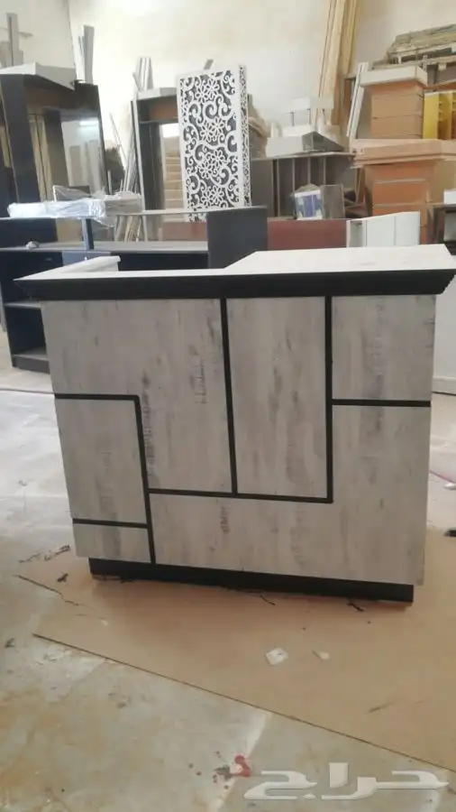 ديكورات محلات التجاريه. كاشير مكتب طاولات عرض 27