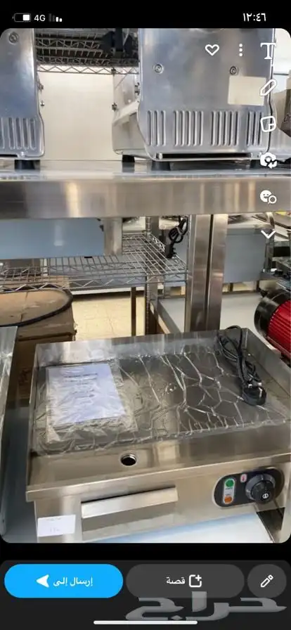 صاج برجر تركي صاج استيل كهربائي جريل برجر معدات بوفيه 0