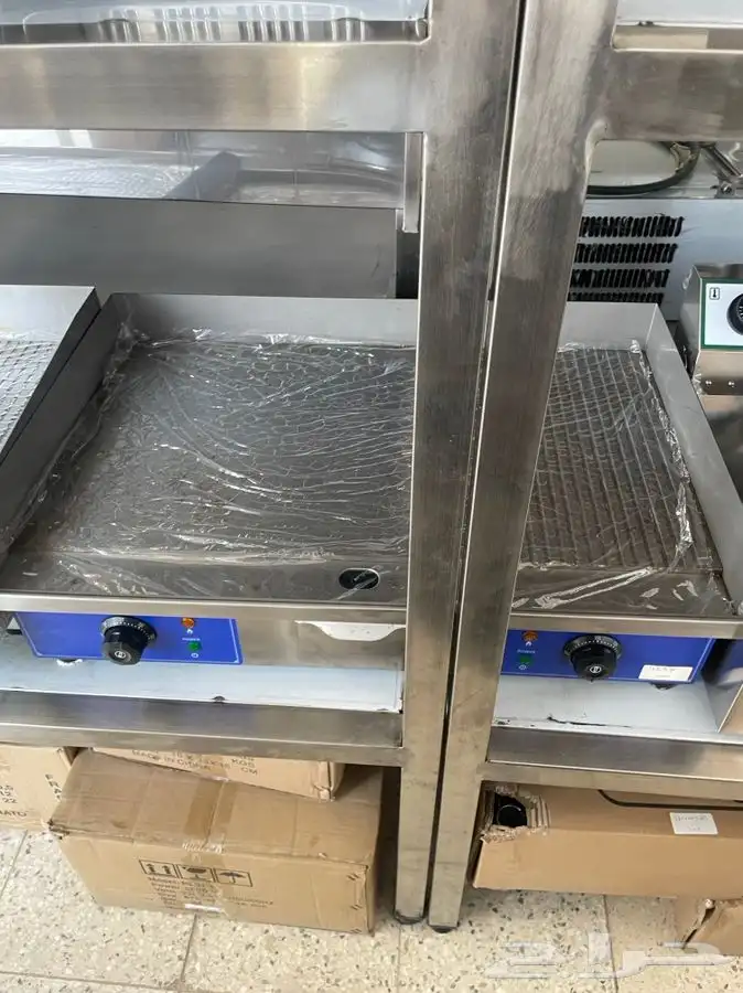 صاج برجر تركي صاج استيل كهربائي جريل برجر معدات بوفيه 5