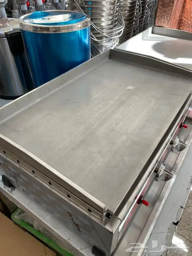 صاج برجر تركي صاج استيل كهربائي جريل برجر معدات بوفيه 3