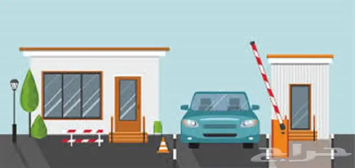 بوابات الكترونية للسيارات لتنظيم دخول السيارات بالزر والكارت 4