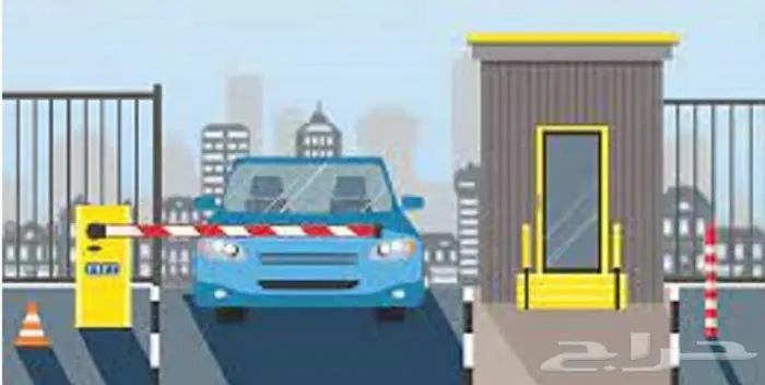 بوابات الكترونية للسيارات لتنظيم دخول السيارات بالزر والكارت 9