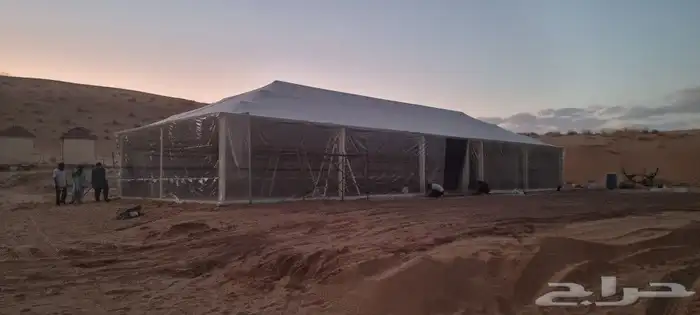 بيت شعر ابيض بواجهة شفاف _ اسود شعر تركي 19