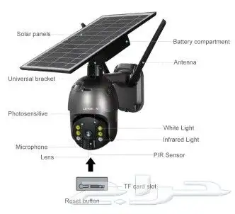 كاميرا على الطاقة الشمسية شريحة 4 ميقا بكسل 1