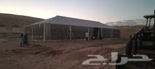 بيت شعر ابيض بواجهة شفاف _ اسود شعر تركي 18