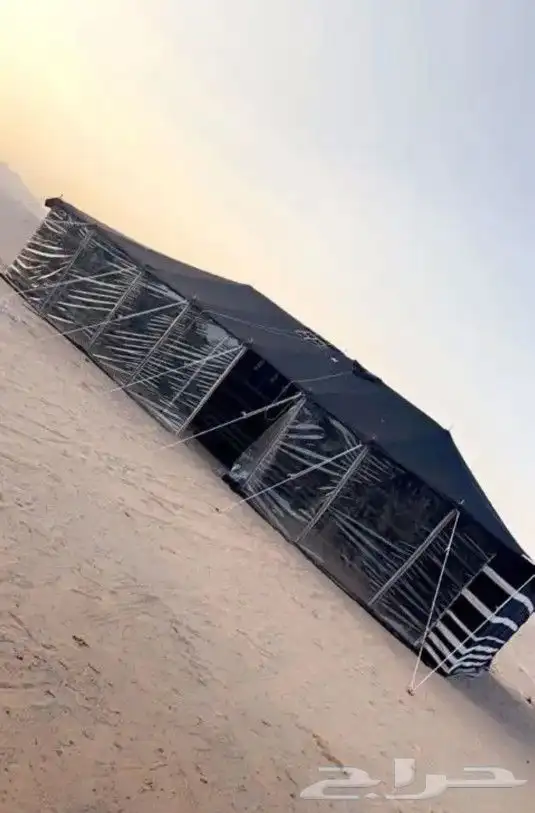بيت شعر ابيض بواجهة شفاف _ اسود شعر تركي 8