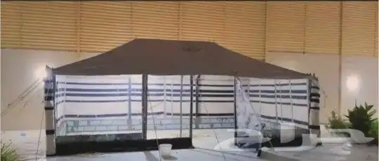 بيت شعر ابيض بواجهة شفاف _ اسود شعر تركي 16