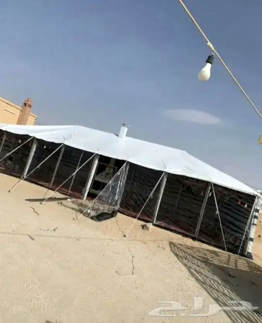 بيت شعر ابيض بواجهة شفاف _ اسود شعر تركي 3