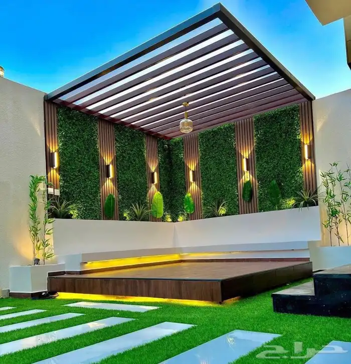 ساتر جدار سياج حديد سواتر شرائح  مظلات جلسات مظلات سيارات 18