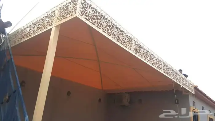 ساتر جدار سياج حديد سواتر شرائح  مظلات جلسات مظلات سيارات 22