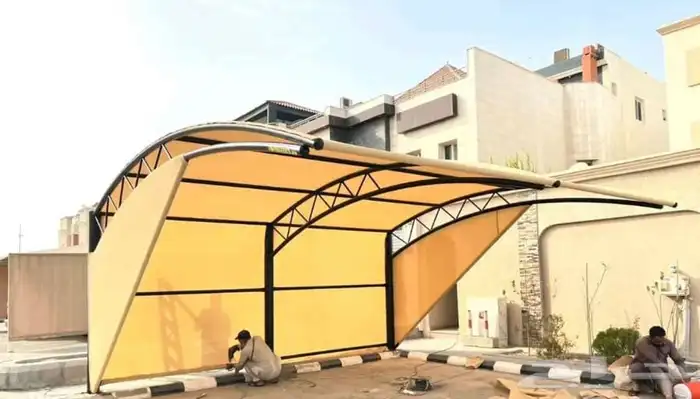 ساتر جدار سياج حديد سواتر شرائح  مظلات جلسات مظلات سيارات 25