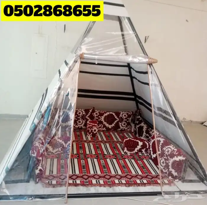 خيمة على شكل هرم بدون أوتاد 4