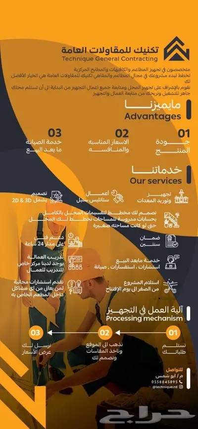تنفيذ و تجهيز المطاعم والكوفيهات من الصفر الى الافتتاح 0