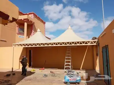 مضلات سواتر برجولات شبوك مزارع شبوك طرقات صيانة مضلات 1