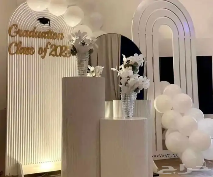 تنسيق مداخل ملكة واستقبال وحفلات التخرج 4