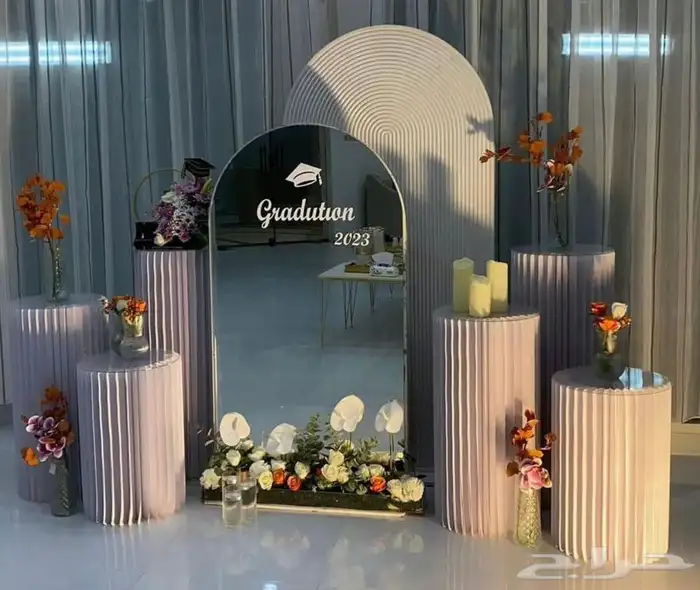 تنسيق مداخل ملكة واستقبال وحفلات التخرج 5