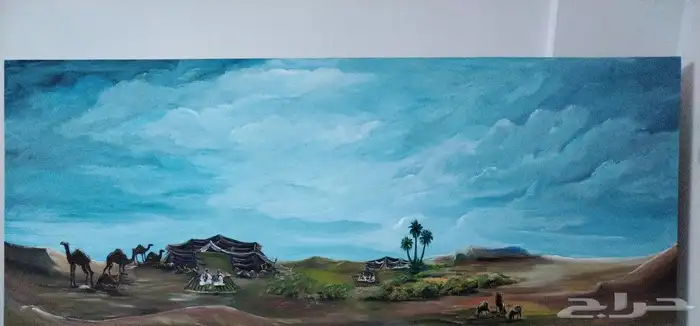 لوحه فنيه مرسومه باليد للبر . تصور صفاء البر 5