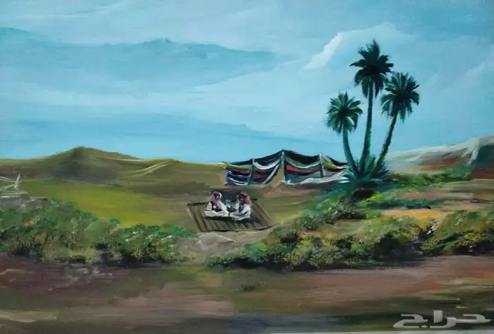 لوحه فنيه مرسومه باليد للبر . تصور صفاء البر 8