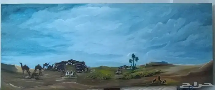 لوحه فنيه مرسومه باليد للبر . تصور صفاء البر 6