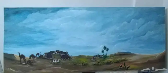 لوحه فنيه مرسومه باليد للبر . تصور صفاء البر 1