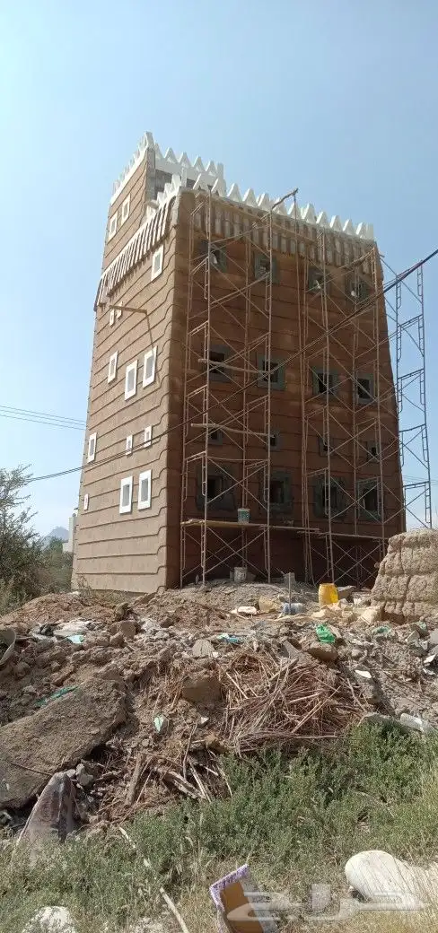 ترميم البيوت التراثيه وبناء جديد وتلبيس حجر وبناء 6