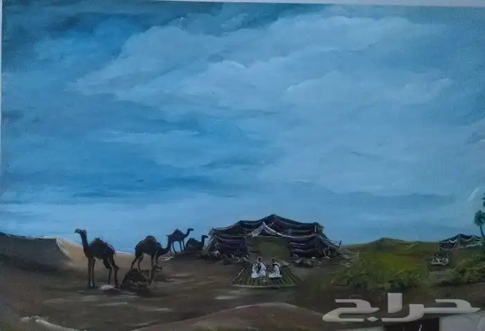 لوحه فنيه مرسومه باليد للبر . تصور صفاء البر 4